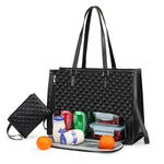 2-in-1 Insulated Lunch Tote Bag — Extra Large Women's Crossbody Combo Bag 5