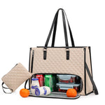 2-in-1 Insulated Lunch Tote Bag — Extra Large Women's Crossbody Combo Bag 4