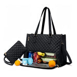 2-in-1 Insulated Lunch Tote Bag — Extra Large Women's Crossbody Combo Bag 2