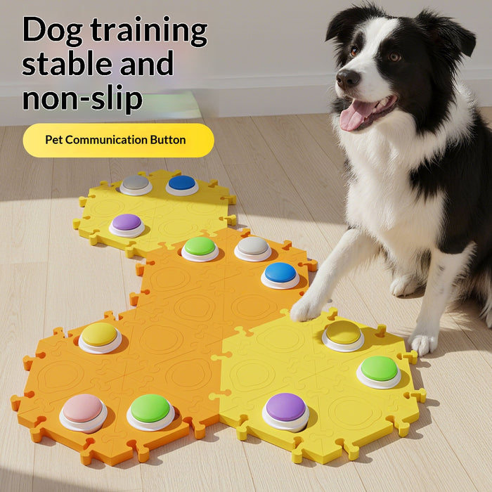 Dog Talking Button – Recordable Sound Training Button for Pets | Interactive Voice Communication Toy for Dogs & Cats | Easy Press Talking Button for Training & Fun