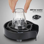 Bar Counter Cup Washer Sink High - pressure Spray Automatic Faucet Coffee Pitcher Wash Cup Tool Kitchen - Phetram