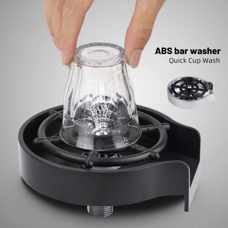 Bar Counter Cup Washer Sink High - pressure Spray Automatic Faucet Coffee Pitcher Wash Cup Tool Kitchen - Phetram