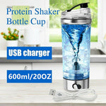 Electric Protein Shake Stirrer USB Shake Bottle Milk Coffee Blender Kettle Sports And Fitness Charging Electric Shaker Cup 3