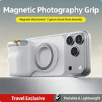 Magnetic Camera Grip Stabilizer With Wireless Remote, Ergonomic Anti-Shake Phone Handle Compatible With MagSafe, Zoom Control Portrait Landscape Switching, 109g Lightweight 3