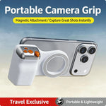 Magnetic Camera Grip Stabilizer With Wireless Remote, Ergonomic Anti-Shake Phone Handle Compatible With MagSafe, Zoom Control Portrait Landscape Switching, 109g Lightweight 1