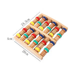 Wood Six Row Large Roller Foot Acupoint Hand Massage Foot Massager 3