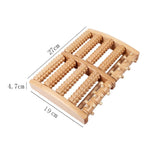 Wood Six Row Large Roller Foot Acupoint Hand Massage Foot Massager 4