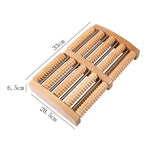 Wood Six Row Large Roller Foot Acupoint Hand Massage Foot Massager 5