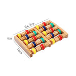 Wood Six Row Large Roller Foot Acupoint Hand Massage Foot Massager 2
